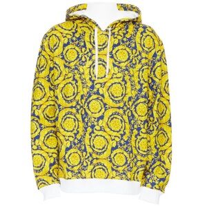 Versace Baroque Print Hoodie with Medusa Motif – Luxury Streetwear 3xl